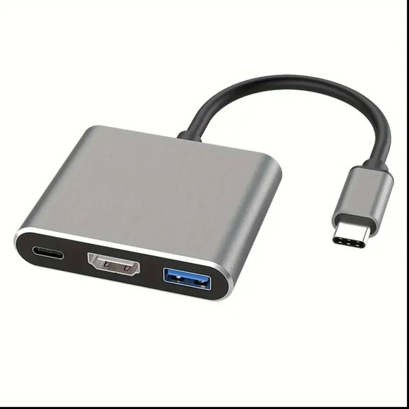 Brand New USB C 3-in-1 Hub Adapter 4K HDMI USB 3.0 PD Charging Multiport Dongle - Picture 10 of 10